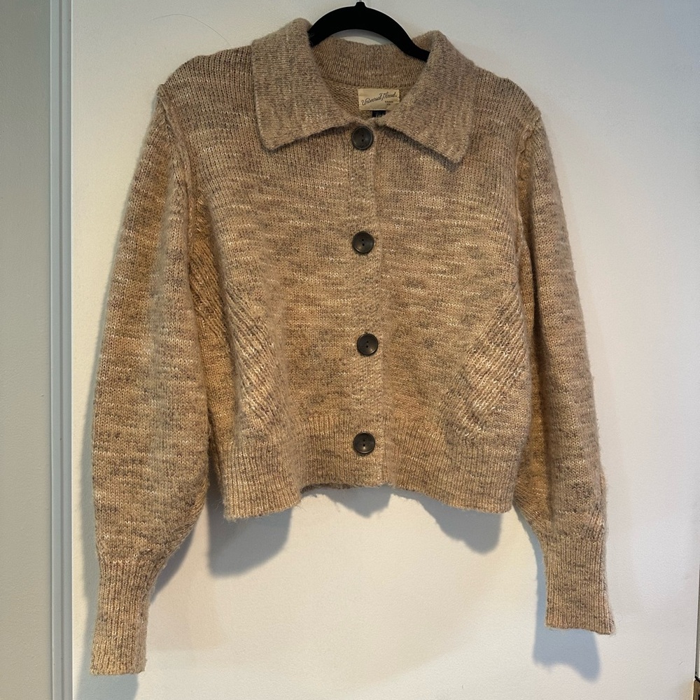 Cozy Collared Button-Up Cardigan - Picture 2 of 9